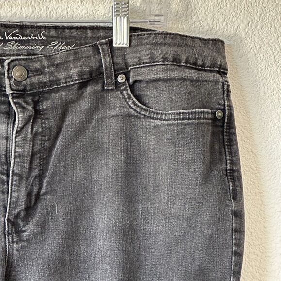 Gloria Vanderbilt Jeans All Around Slimming Effect Black Women’s Size 18 - Picture 4 of 14